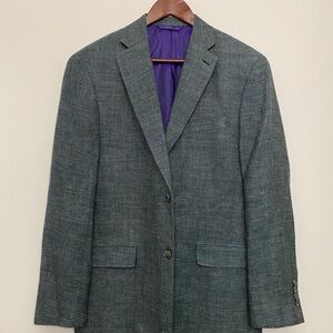 Robert Graham Charcoal Blazer with Purple Lining